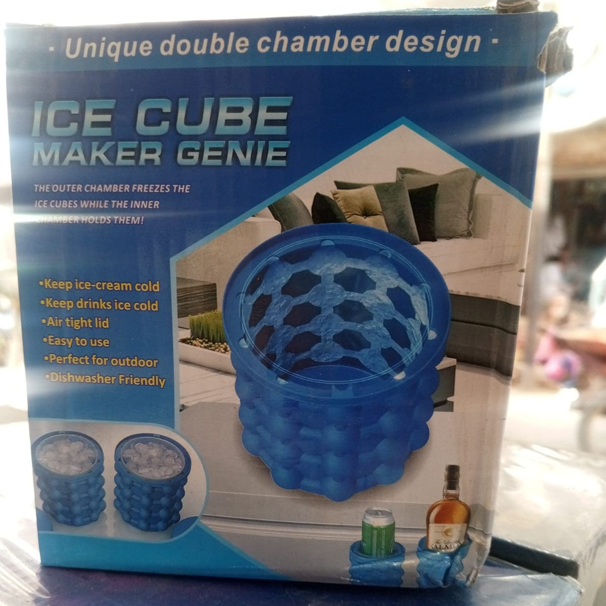 Ice Genie Silicone Ice Cube Maker | 120 Ice Cube Capacity