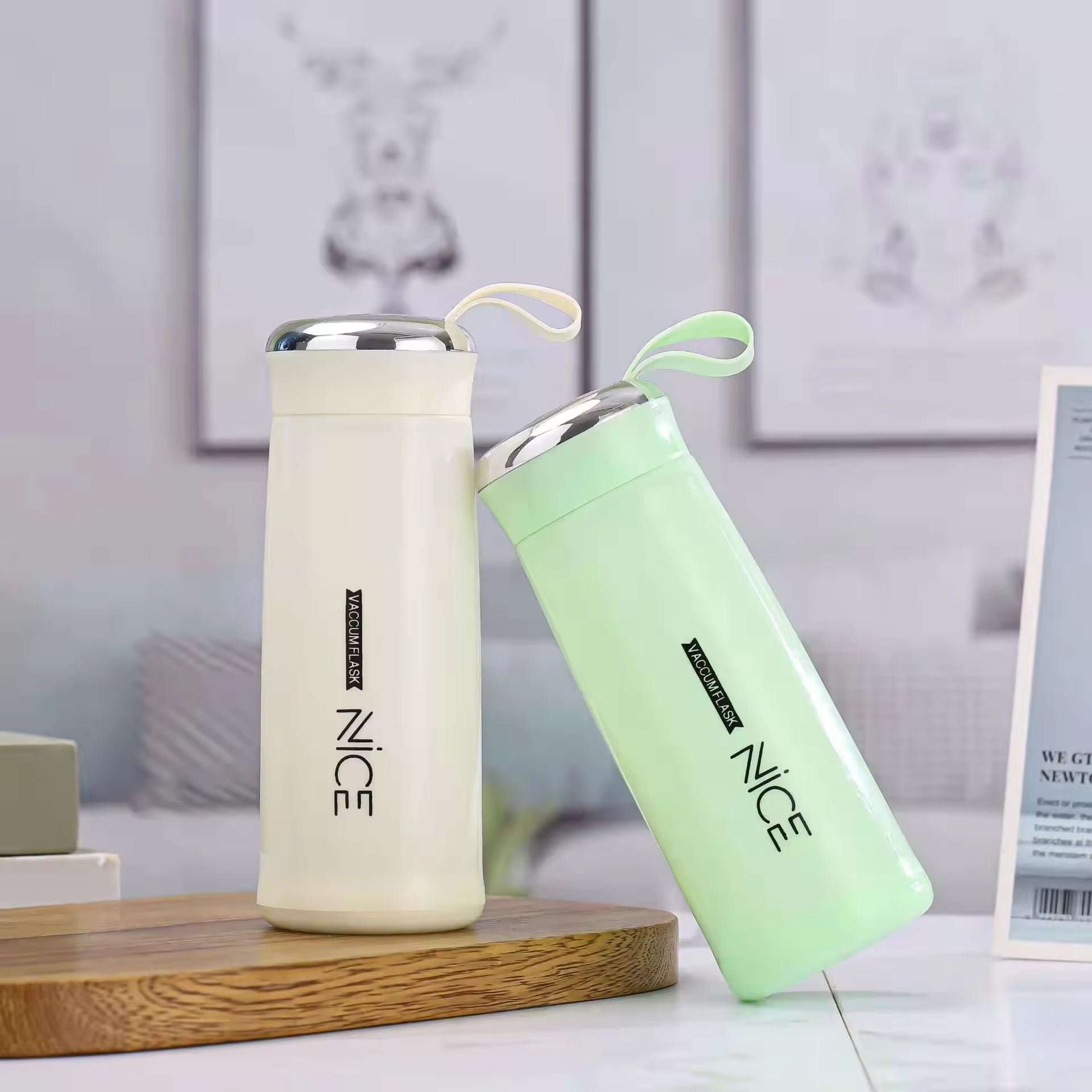 Glass Water Bottle 400ml | Mini Vacuum Flask