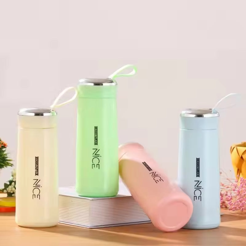 Glass Water Bottle 400ml | Mini Vacuum Flask
