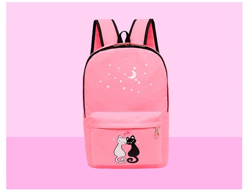 4-Piece School Bag Set for Kids | Black