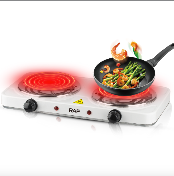 RAF Electric Stove Dual Coil Burner Portable Cooktop