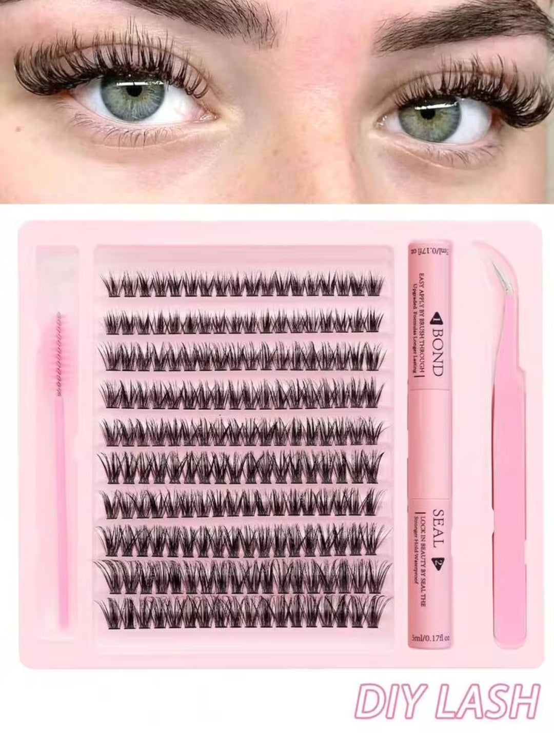 Shop the 3 In 1 Permanent Eyelash Extension Set with professional lash tools for easy application, long-lasting wear, and a natural look.