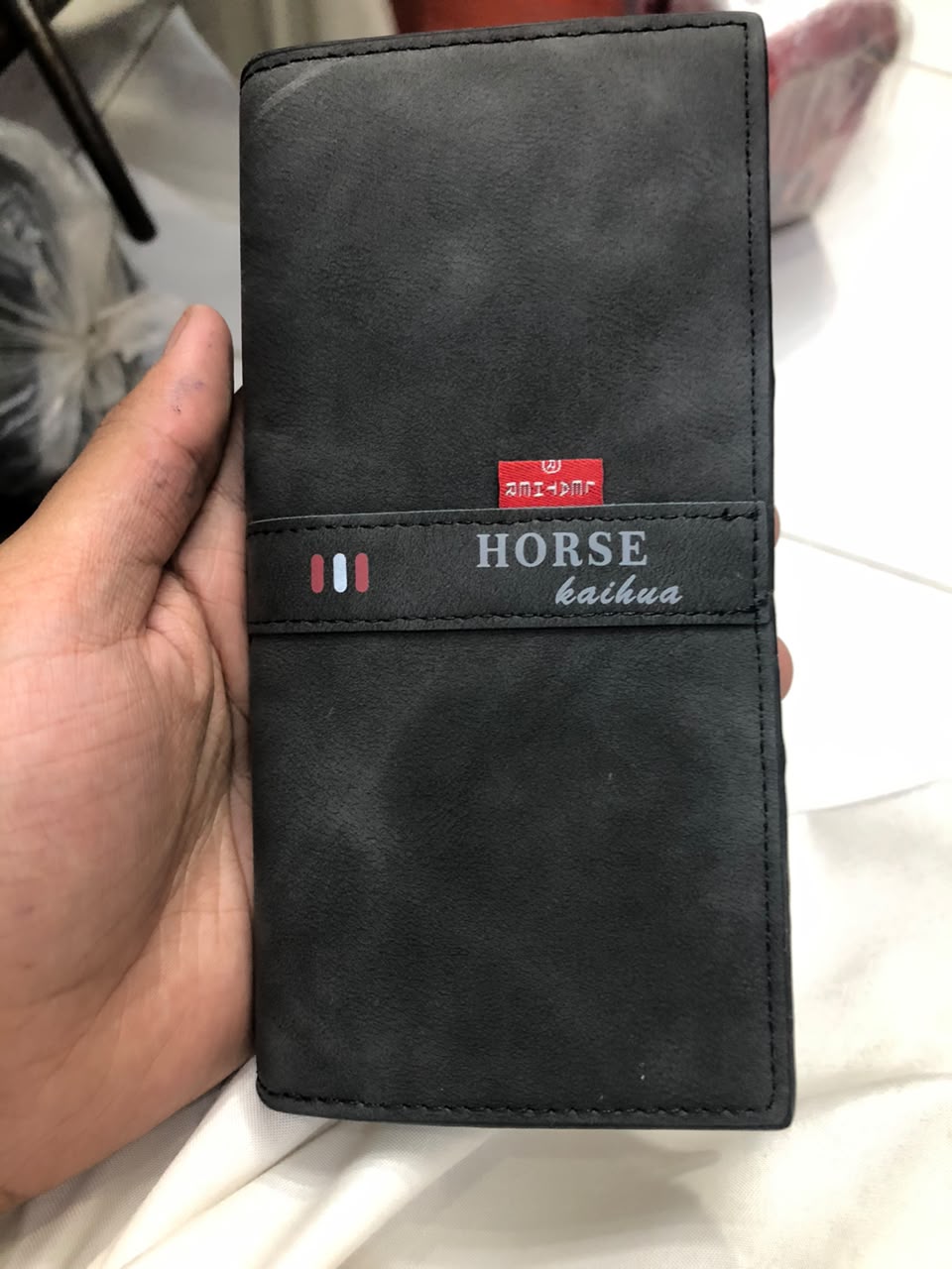 Imperial Horse Wallet for Men Bifold Leather Wallet Black